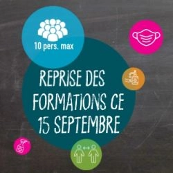 Logo Nous reprenons nos formations dès le 15-09 !
